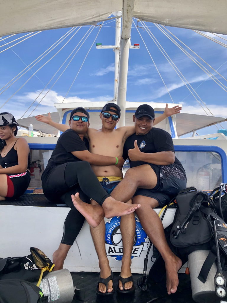 Alex with Dive Master of Aldive